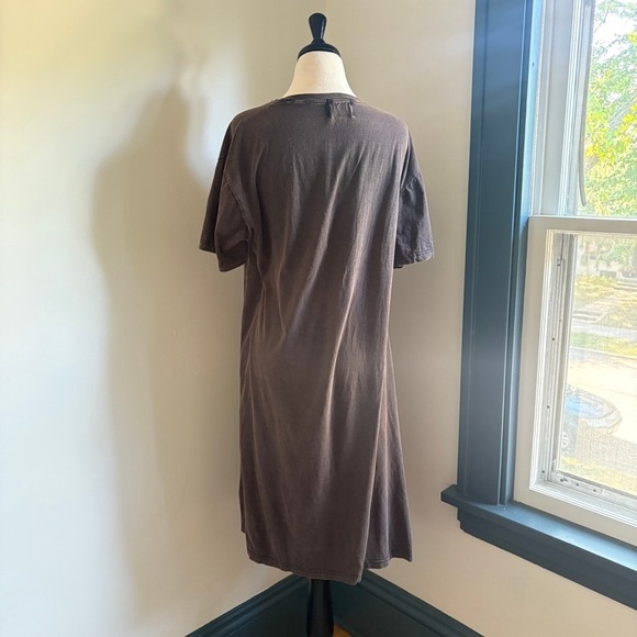 Alice In Wonderland Graphic T-Shirt Dress Women's M Brown Gray Disney godstar - Picture 5 of 12